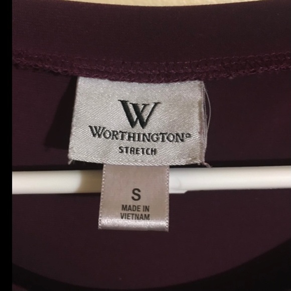 Worthington Stretch Casual Dress Top - Picture 3 of 6
